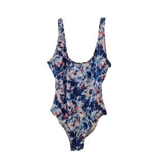 ONIA RACHEL SHIMMER TIE-DYE ONE PIECE SWIMSUIT. SIZE LARGE.